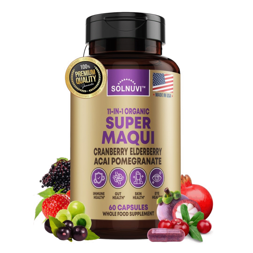 Maqui Berry Benefits - Organic Super Maqui Berry Capsules - Superfood Powder